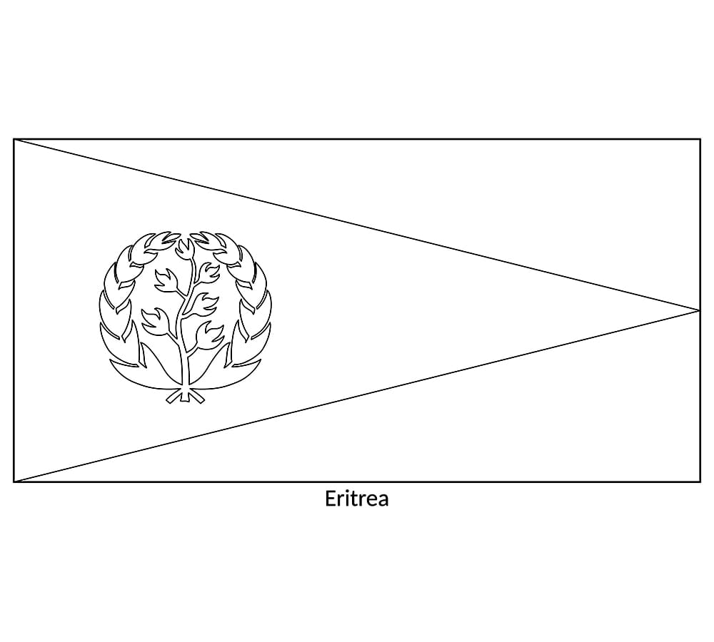 Afdrukken Eritrese vlag