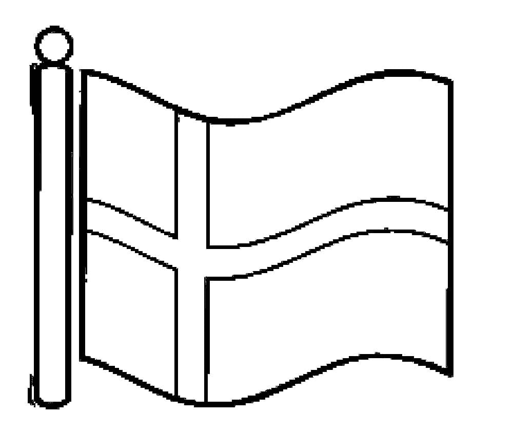 Afdrukken Vlag van Denemarken