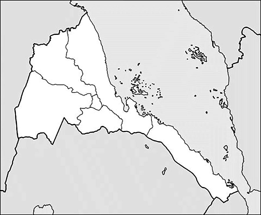 Eritrea kaart en andere