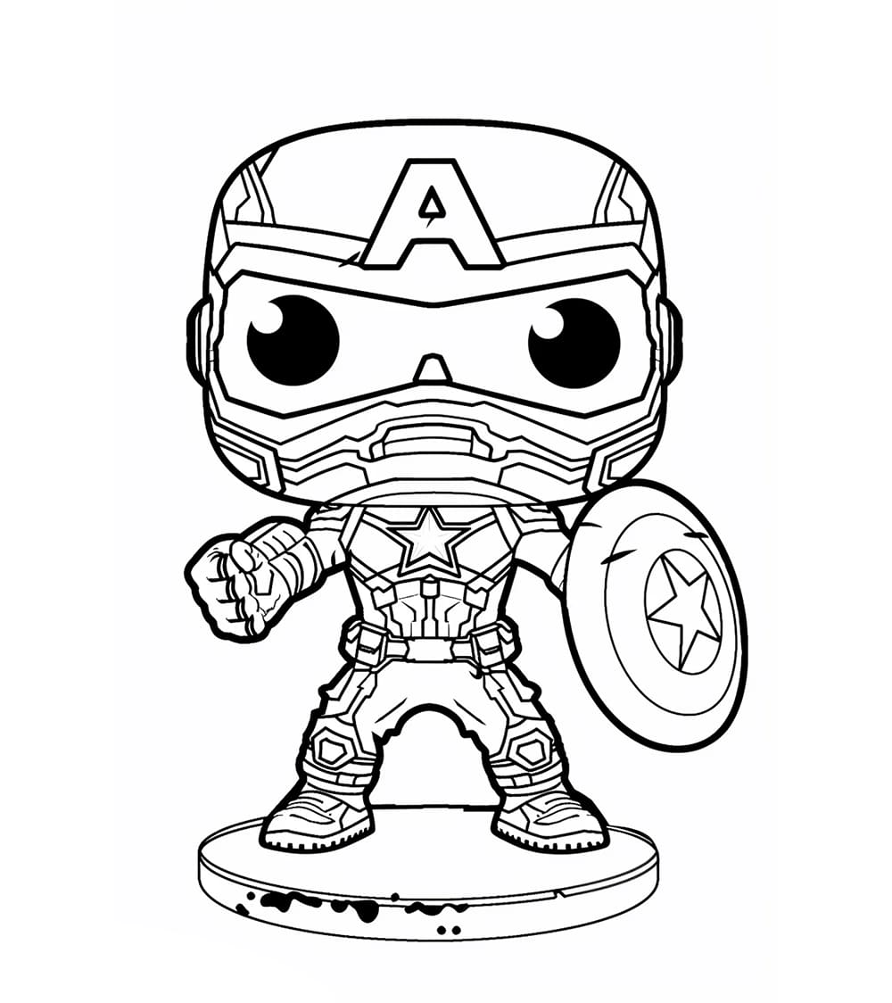 Funko Pops Captain America