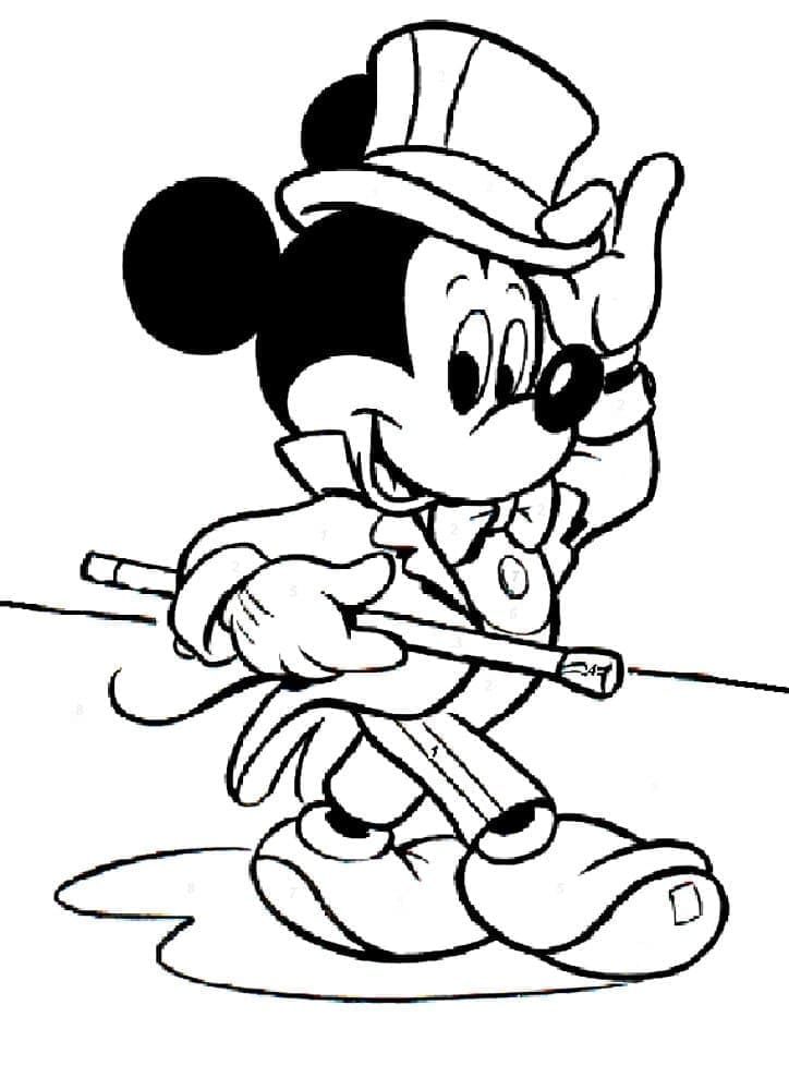 Mickey Mouse de goochelaar