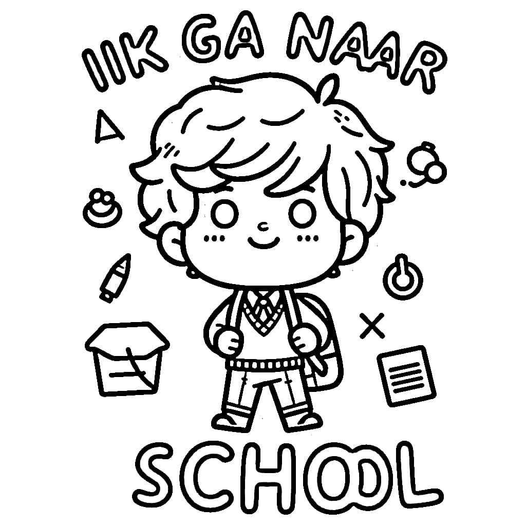 Afbeelding Ik ga naar school