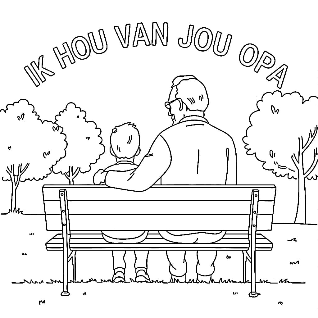 Alledaags Ik hou van jou opa