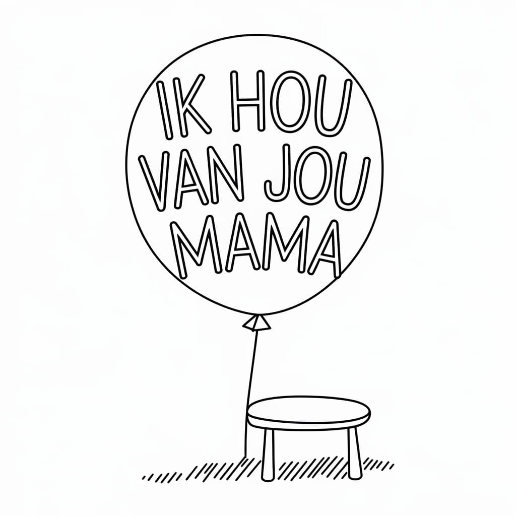 Ballon Ik hou van jou mama