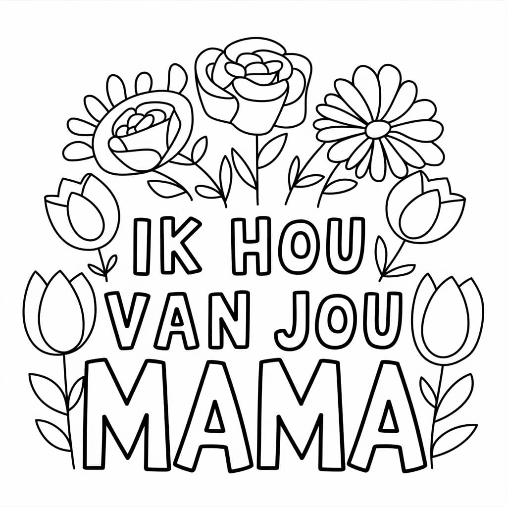 Bloem Ik hou van jou mama