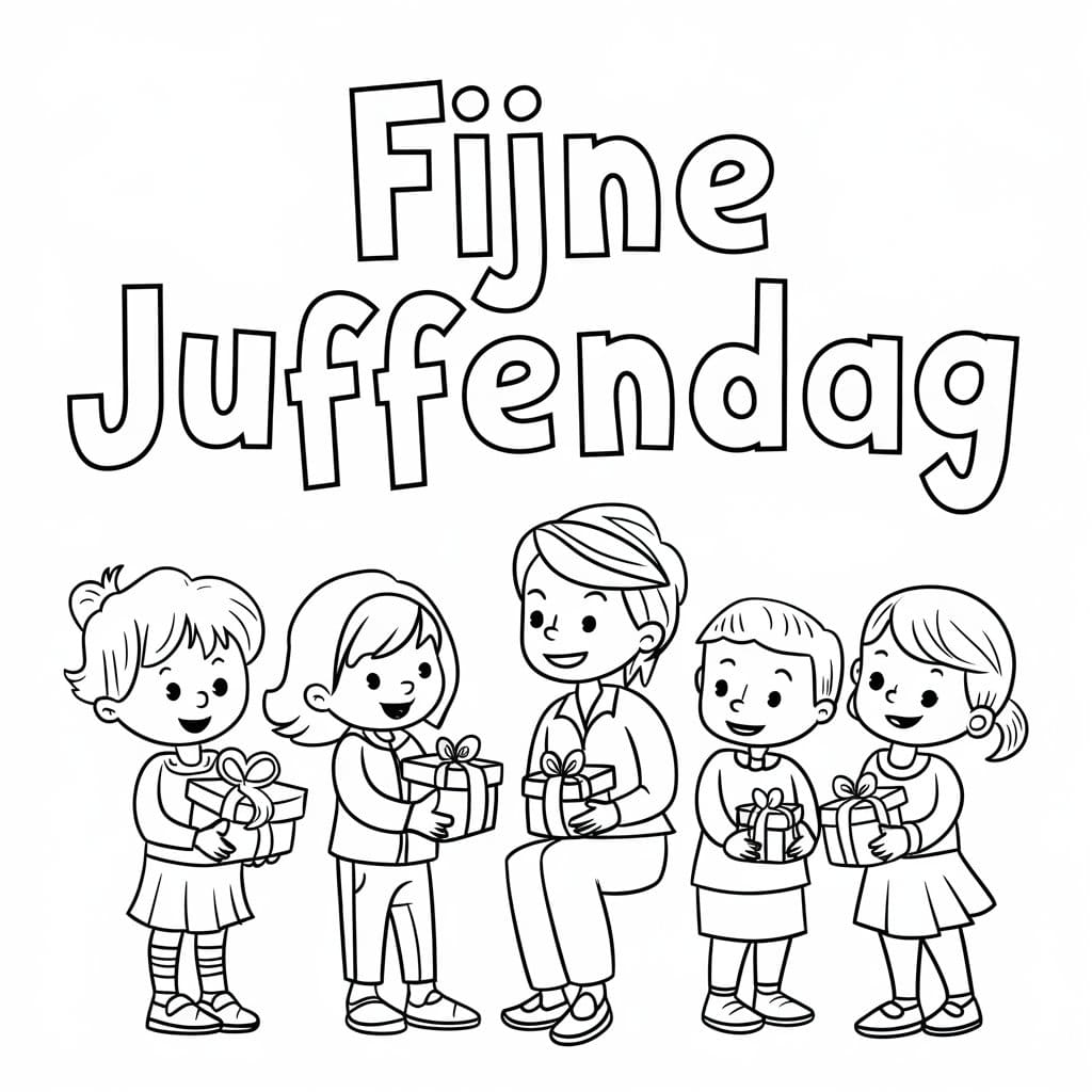 Cadeau voor leraar Juffendag