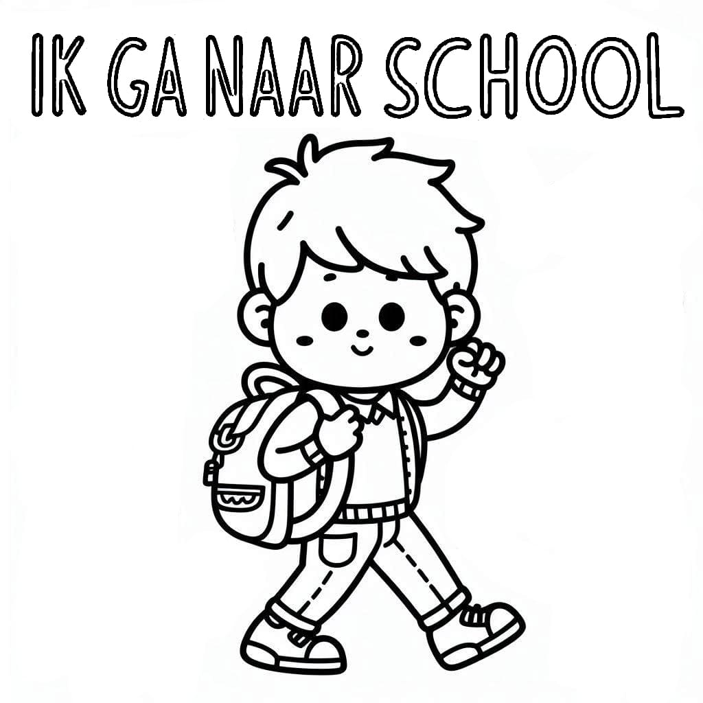 Gratis Ik ga naar school