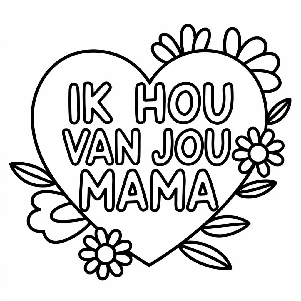 Hart Ik hou van jou mama