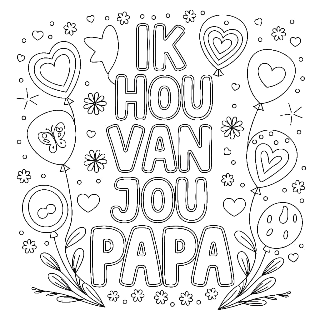 Ik hou van jou papa gratis afbeelding