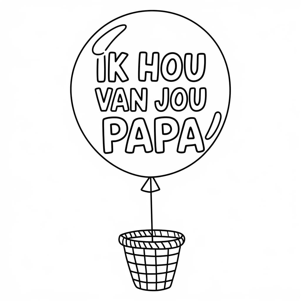 Ik hou van jou papa voor kinderen