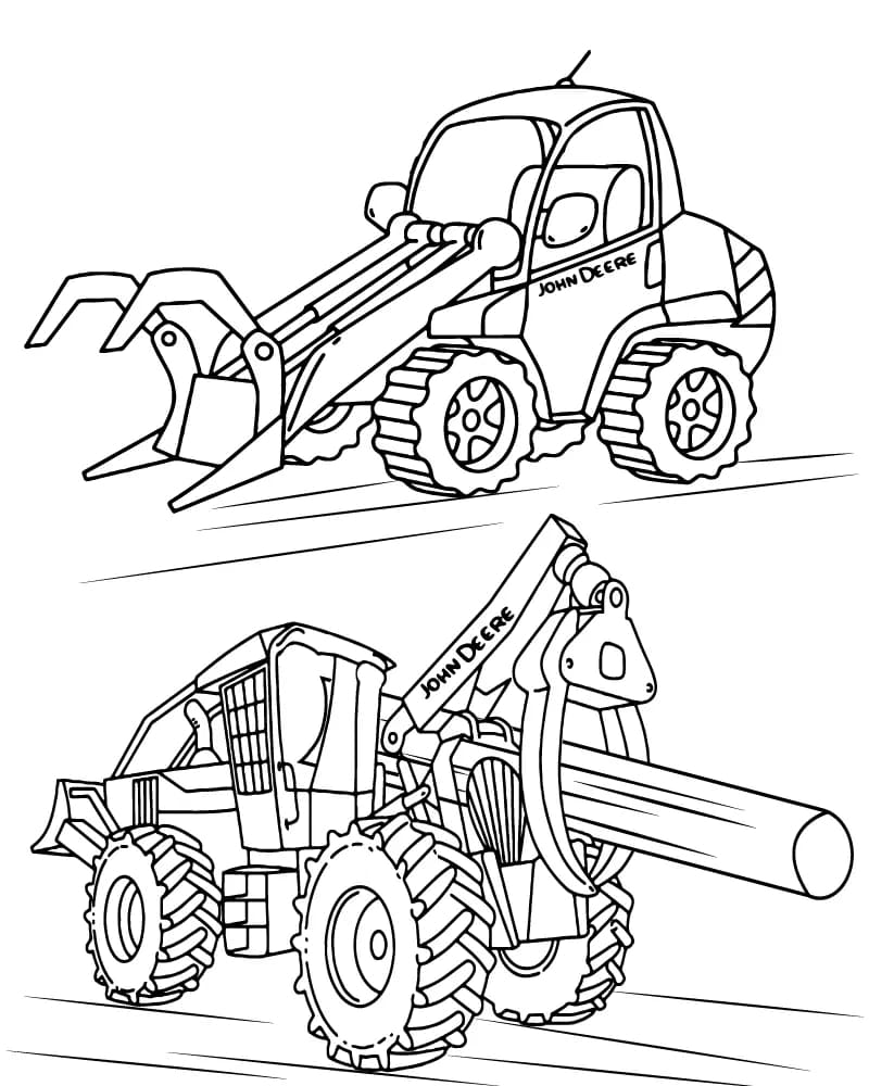 John Deere houtkapmachine