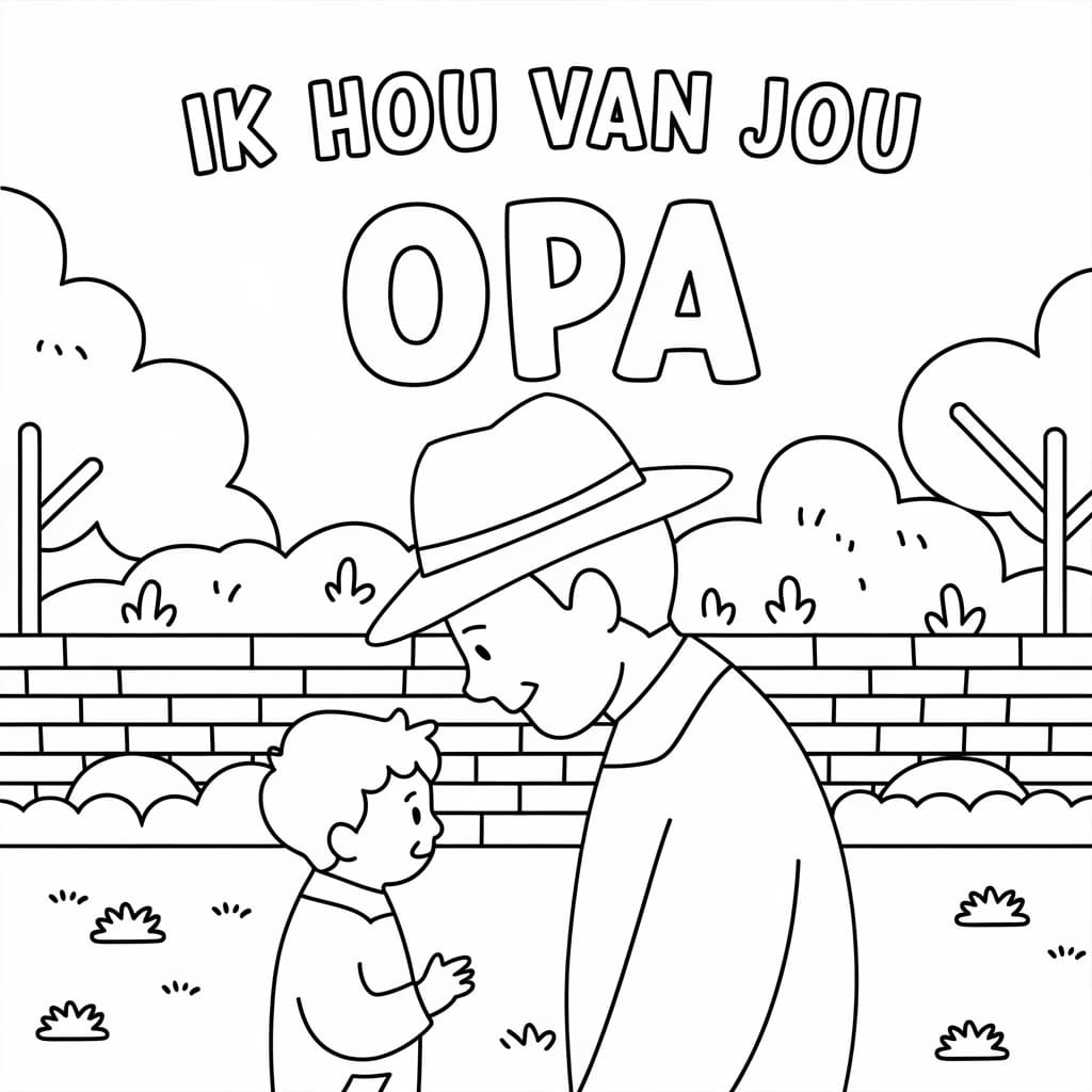 Jongen hou van jou opa