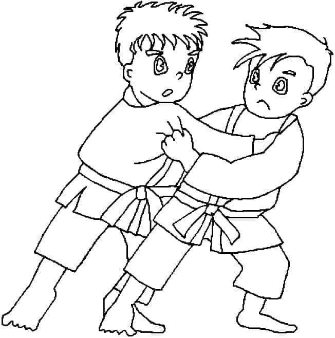 Judo Tekening Gratis