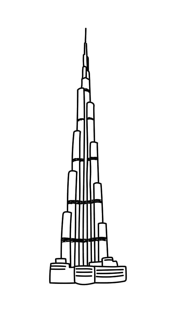 Teken Burj Khalifa 1