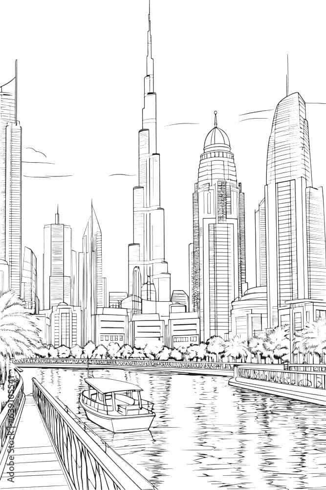 Teken Burj Khalifa 3