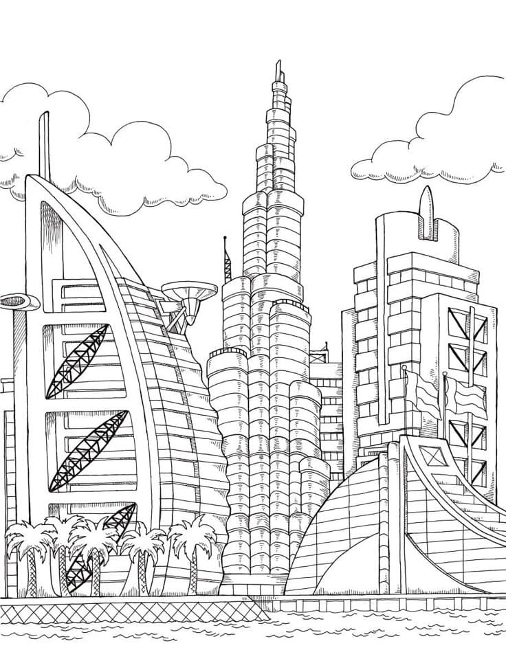 Teken Burj Khalifa 5