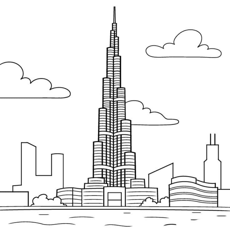 Teken Burj Khalifa 6