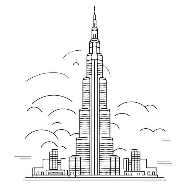 Teken Burj Khalifa 8