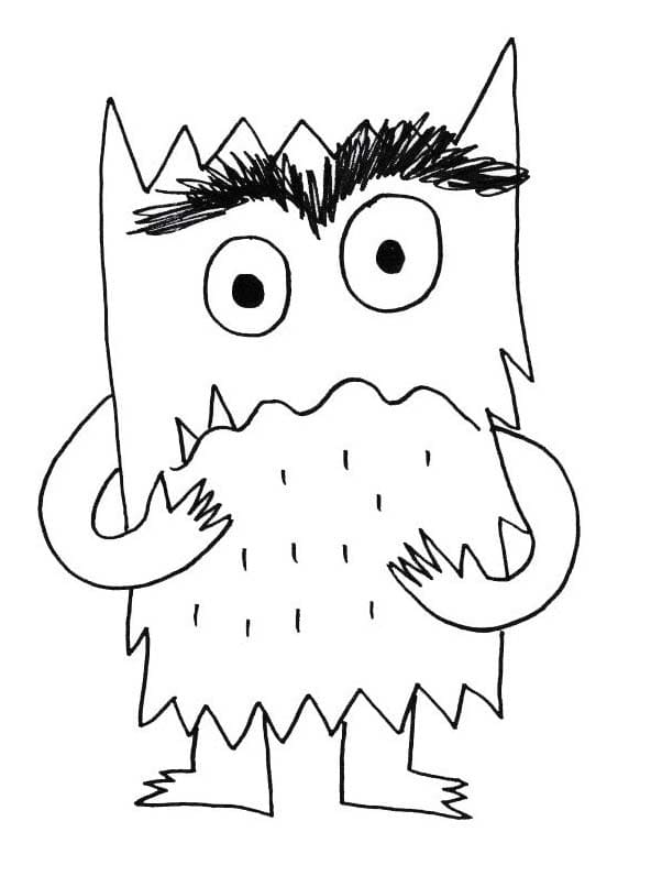 Afbeelding Het Kleurenmonster Gratis printbaar