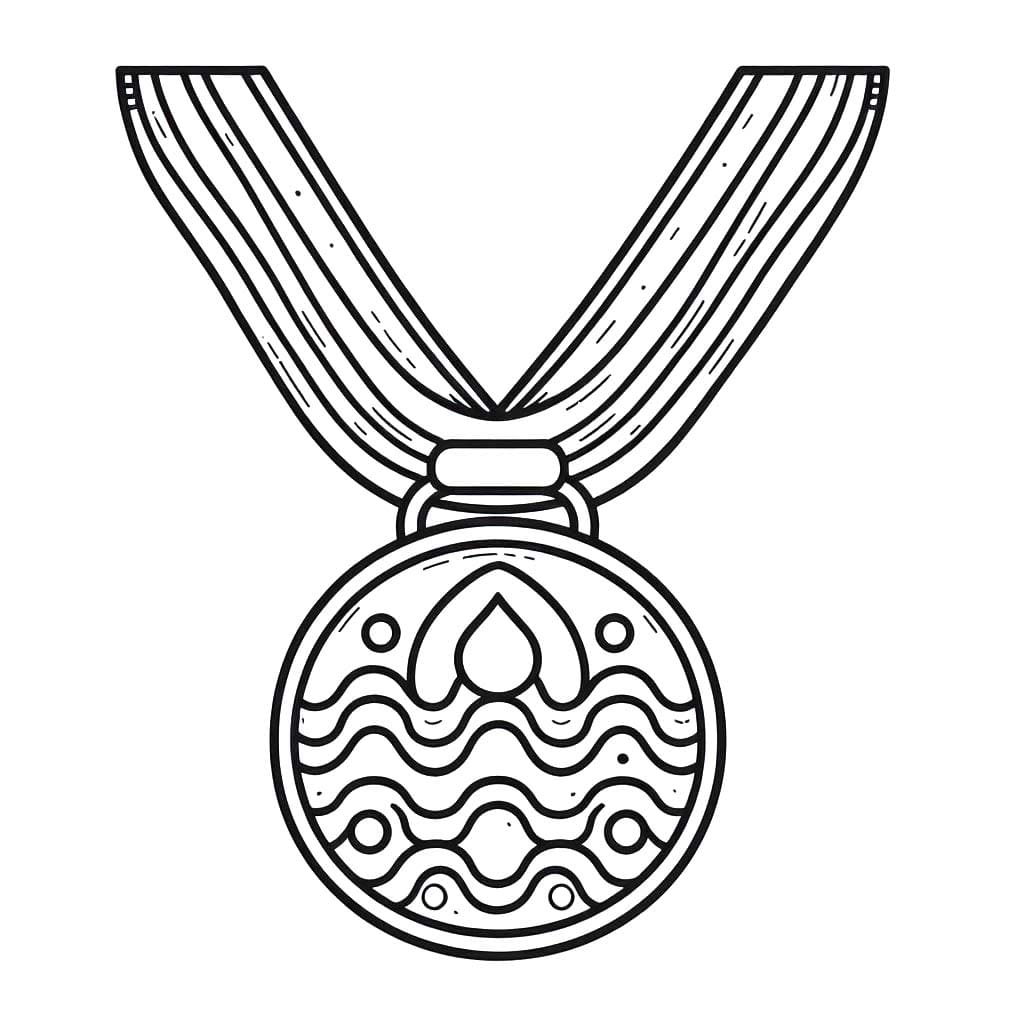 Afbeelding medaille afdrukbaar
