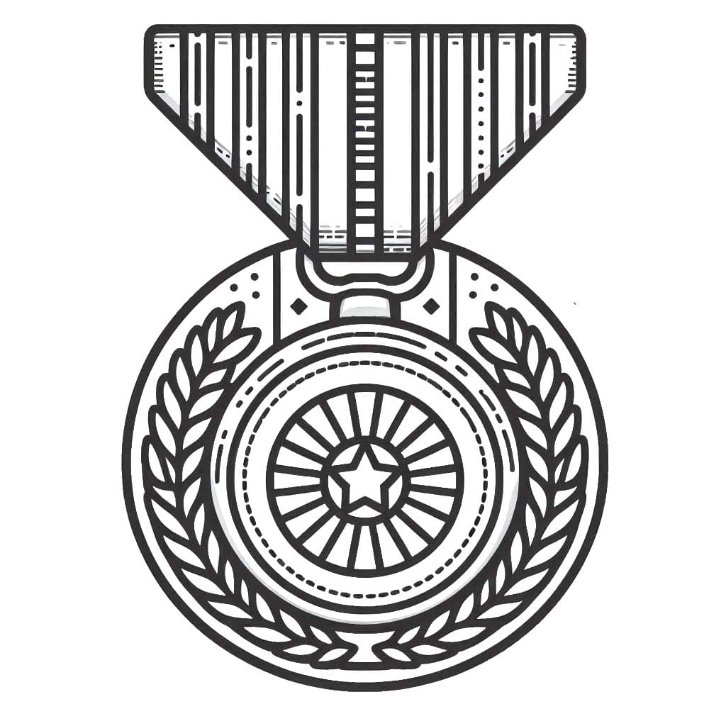 Afbeelding medaille gratis afdrukbaar