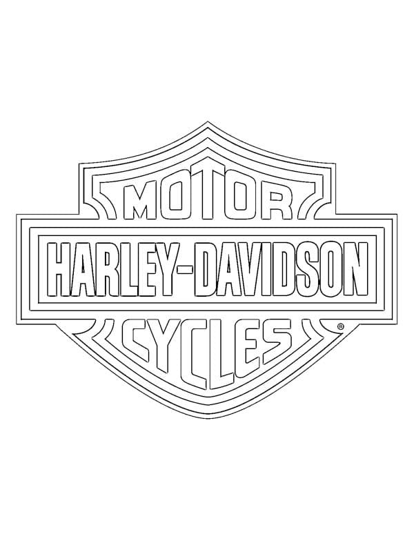 Afbeelding motor Harley gratis afdrukbaar