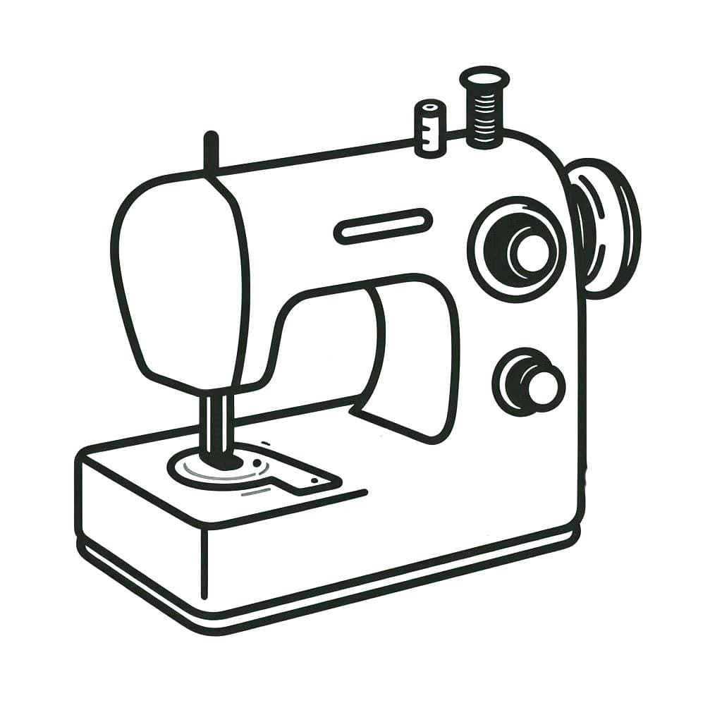Gratis afdrukbaar Naaimachine