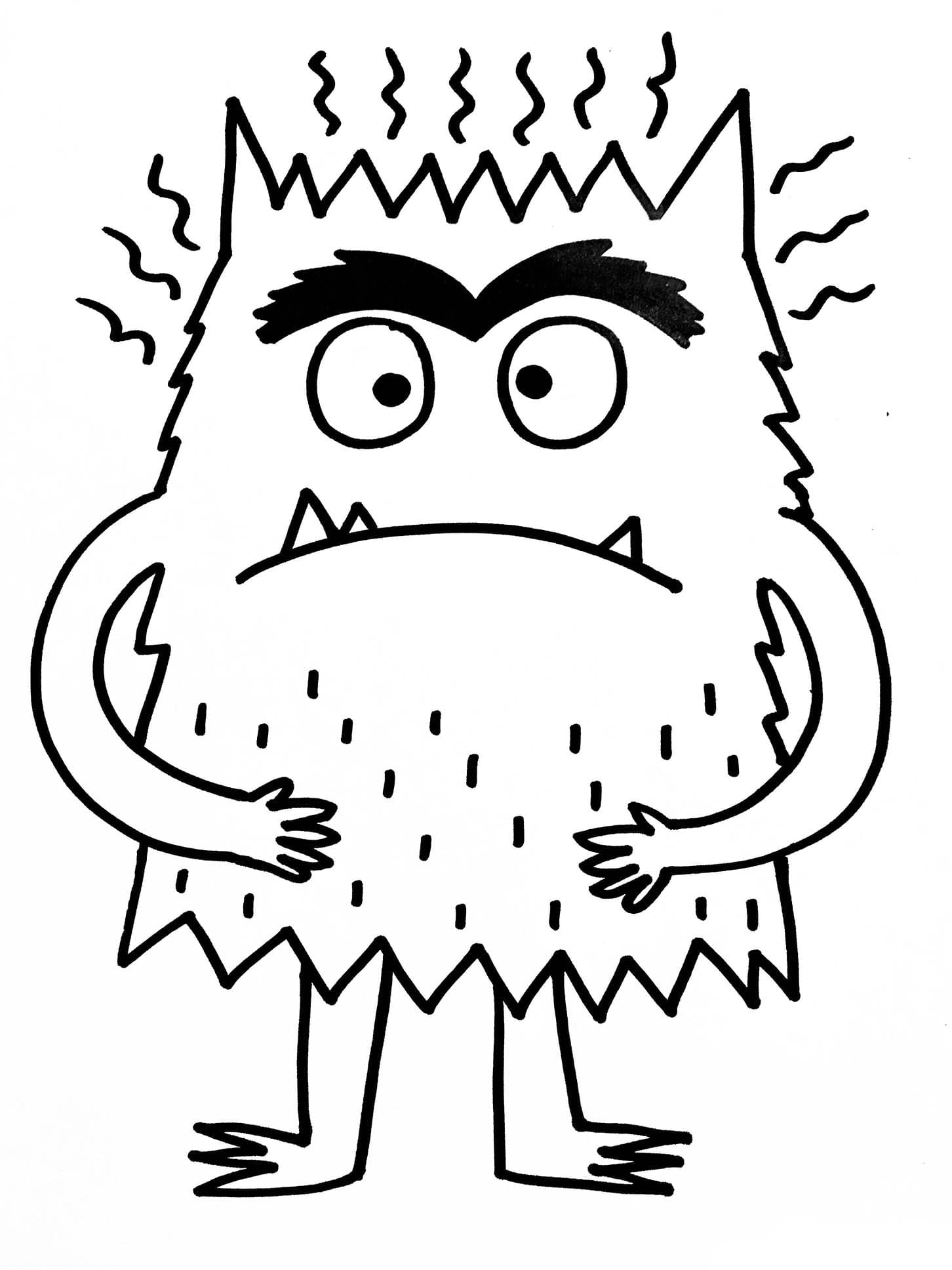Het Kleurenmonster gratis printbaar