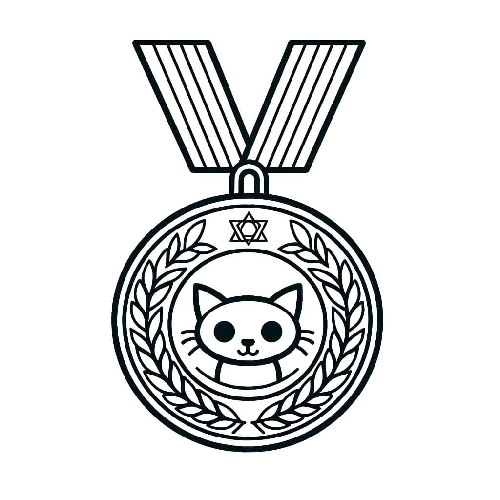 Medaille gratis afdrukken voor kinderen