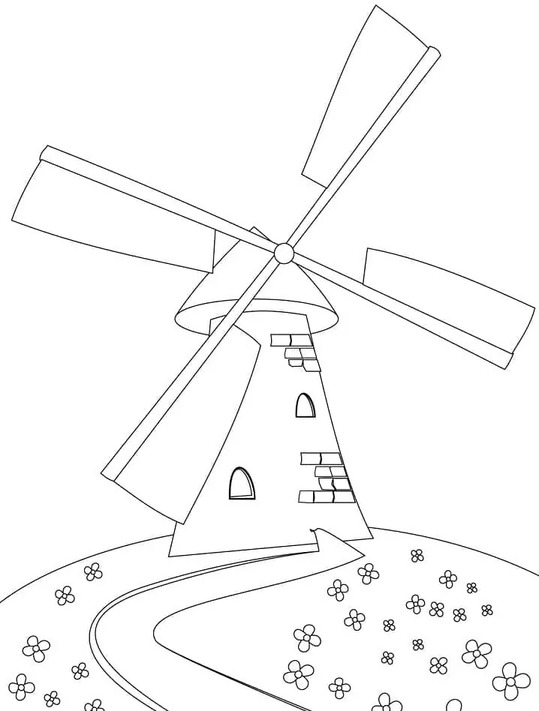 Molen op de heuvel