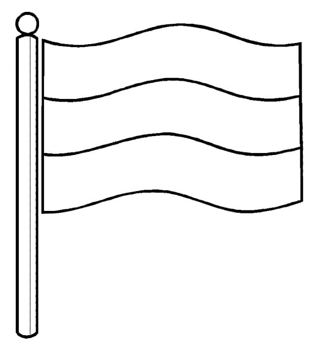Teken afbeelding Nederlandse Vlag