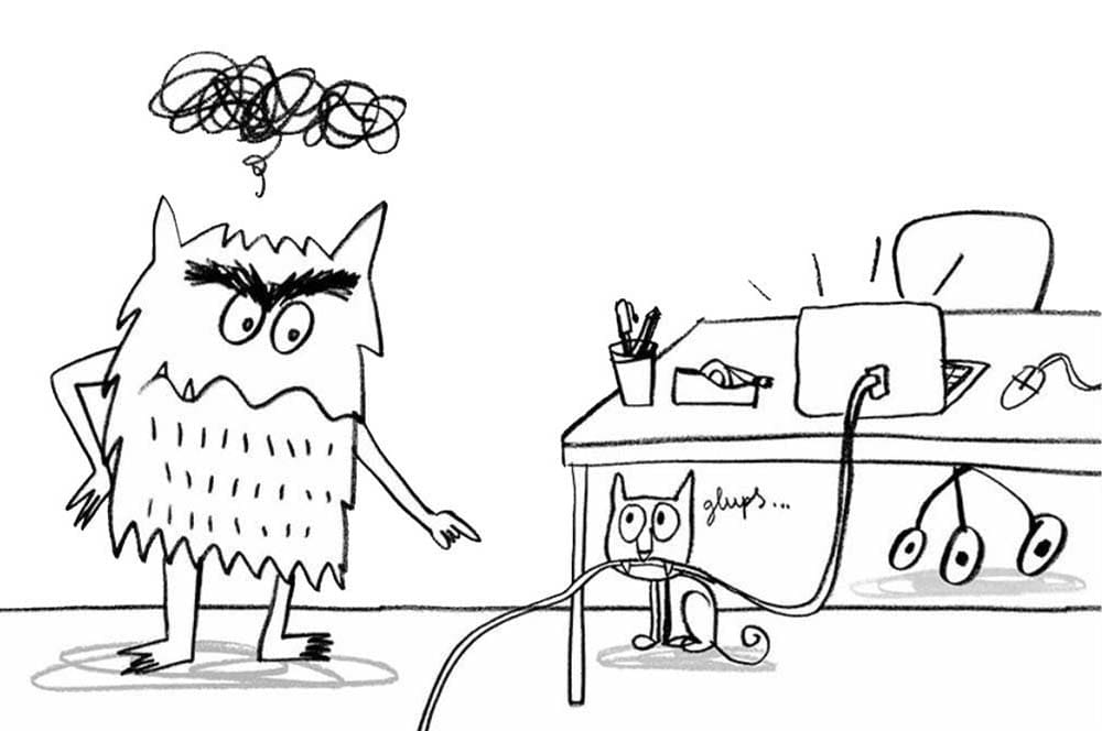 Teken Het Kleurenmonster voor kinderen
