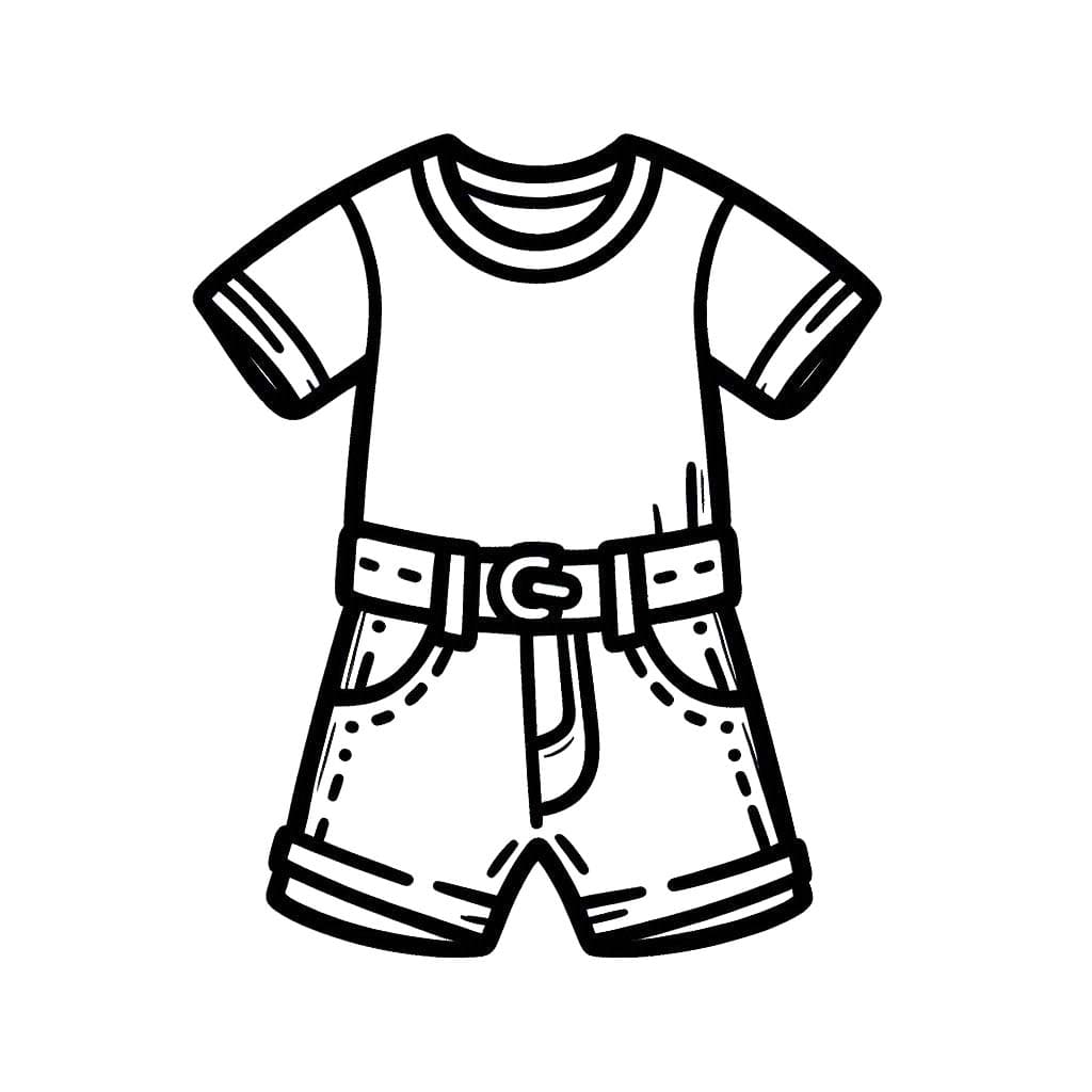 Teken kleding gratis printbaar