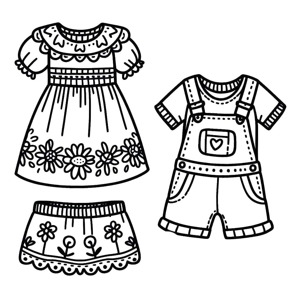 Teken kleding