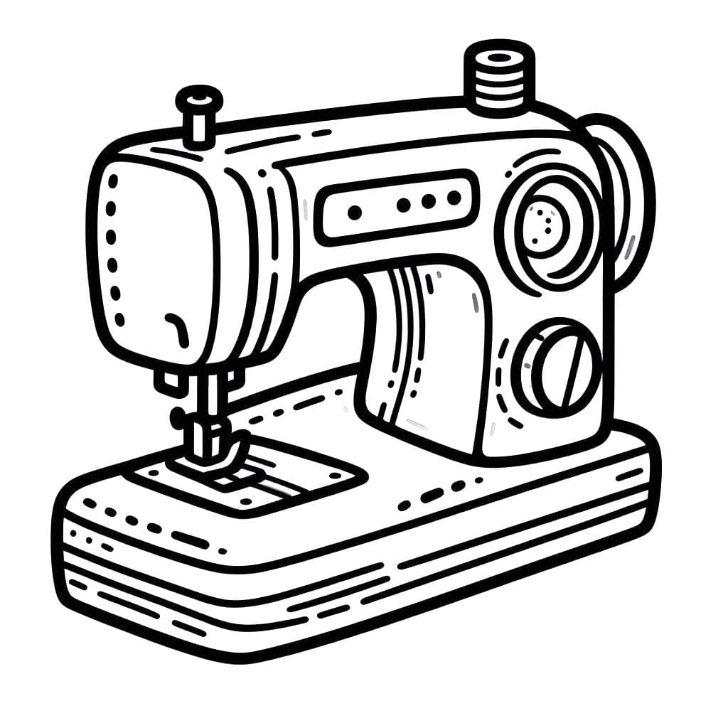 Teken Naaimachine Afdrukbaar