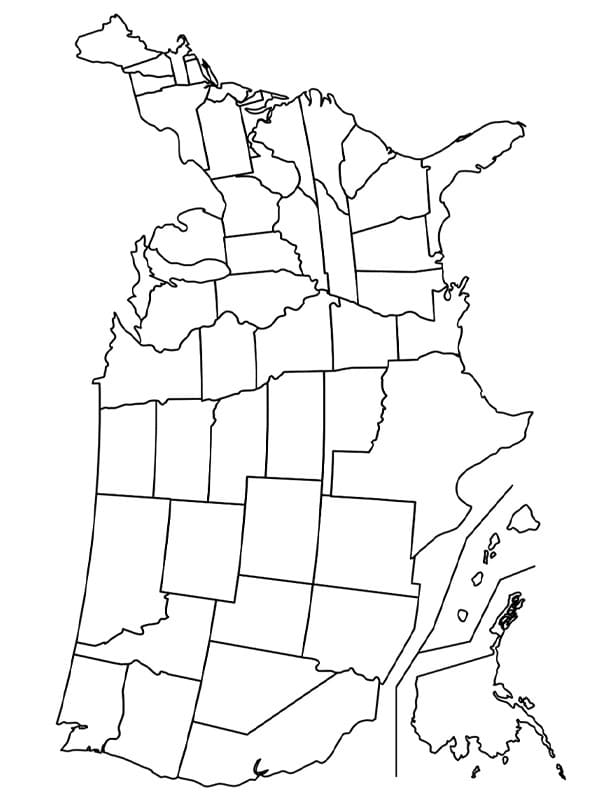 Teken Noord Amerika