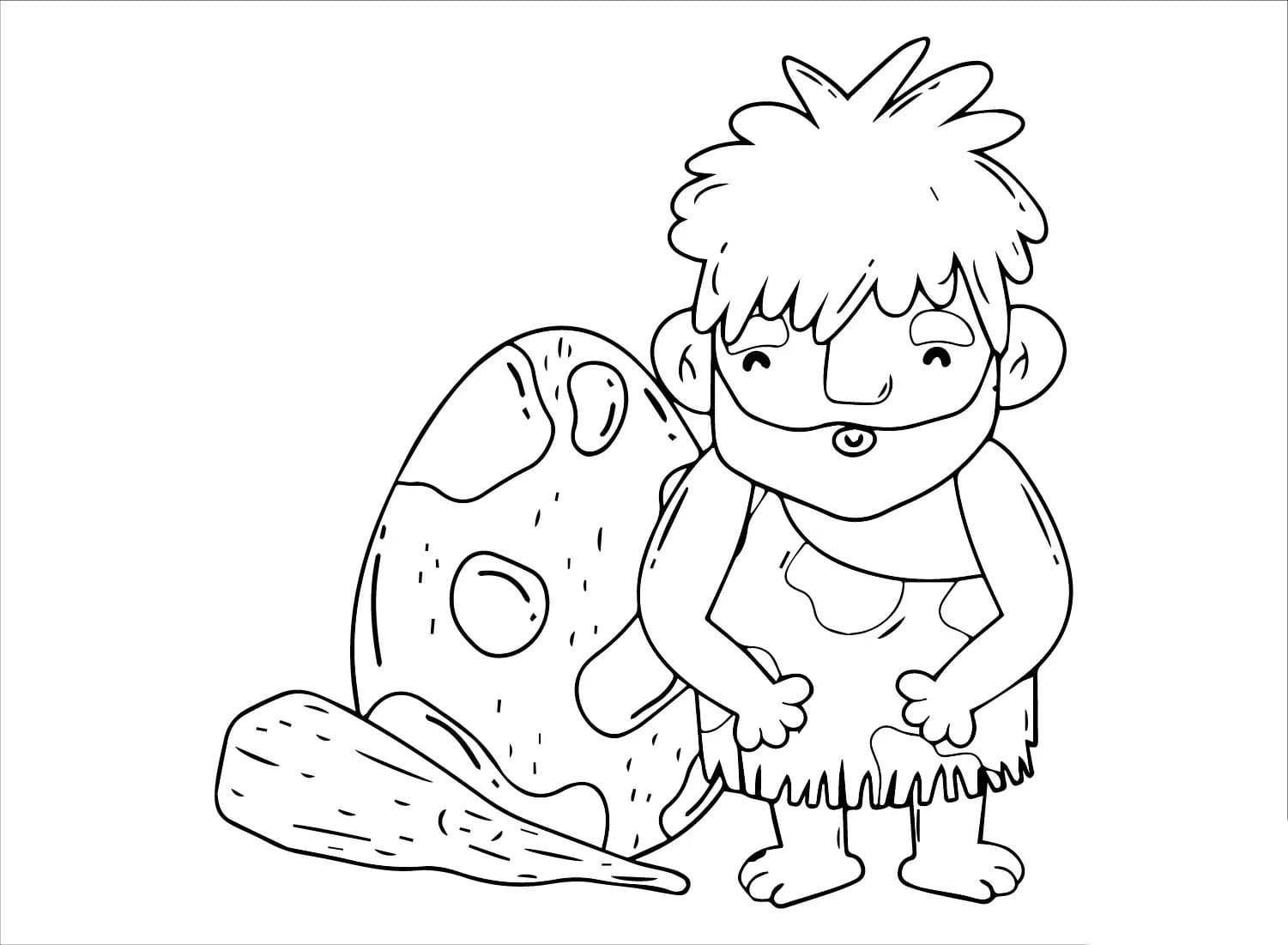 Teken Prehistorie afdrukbaar