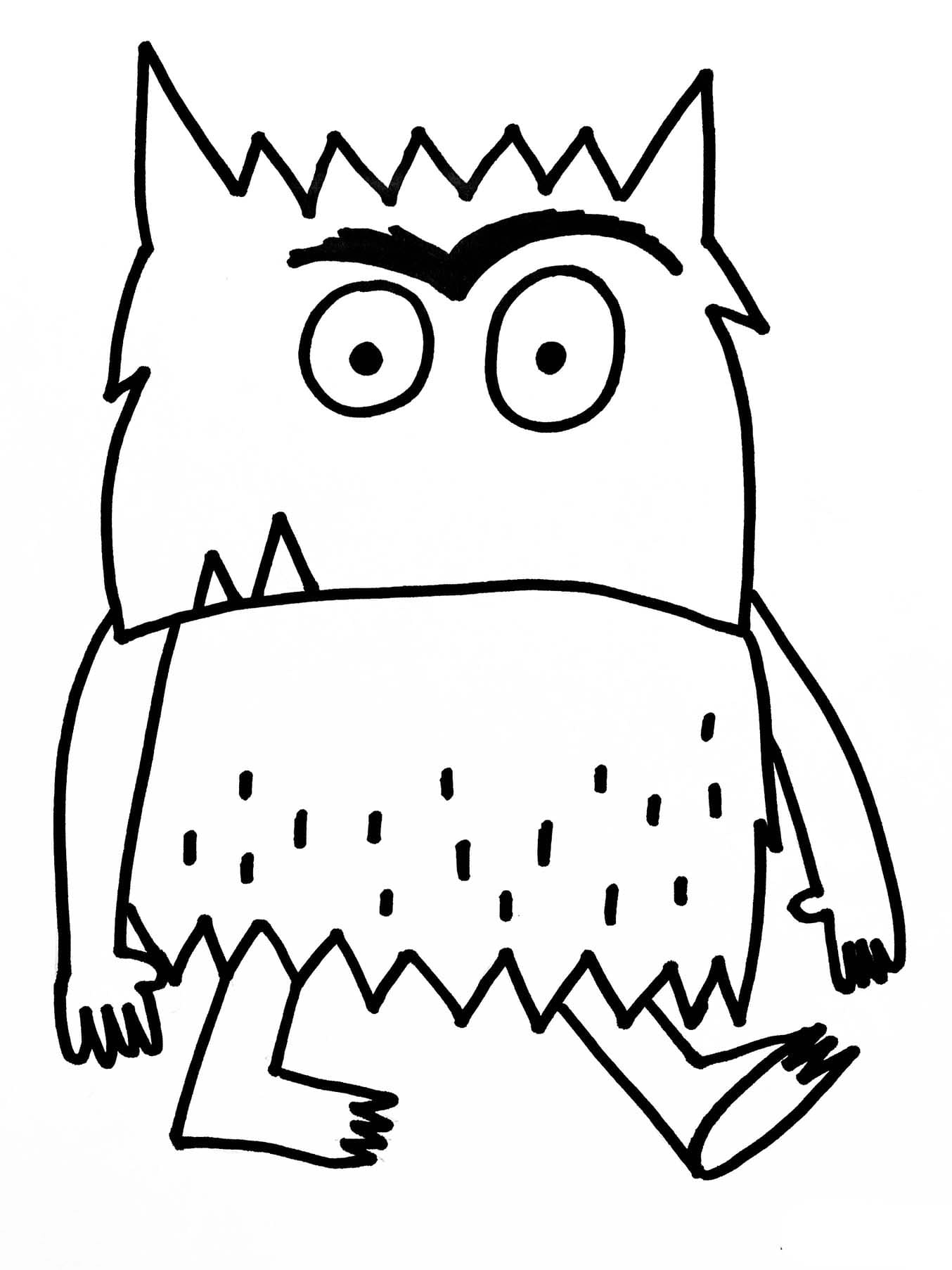 Teken printbaar Het Kleurenmonster