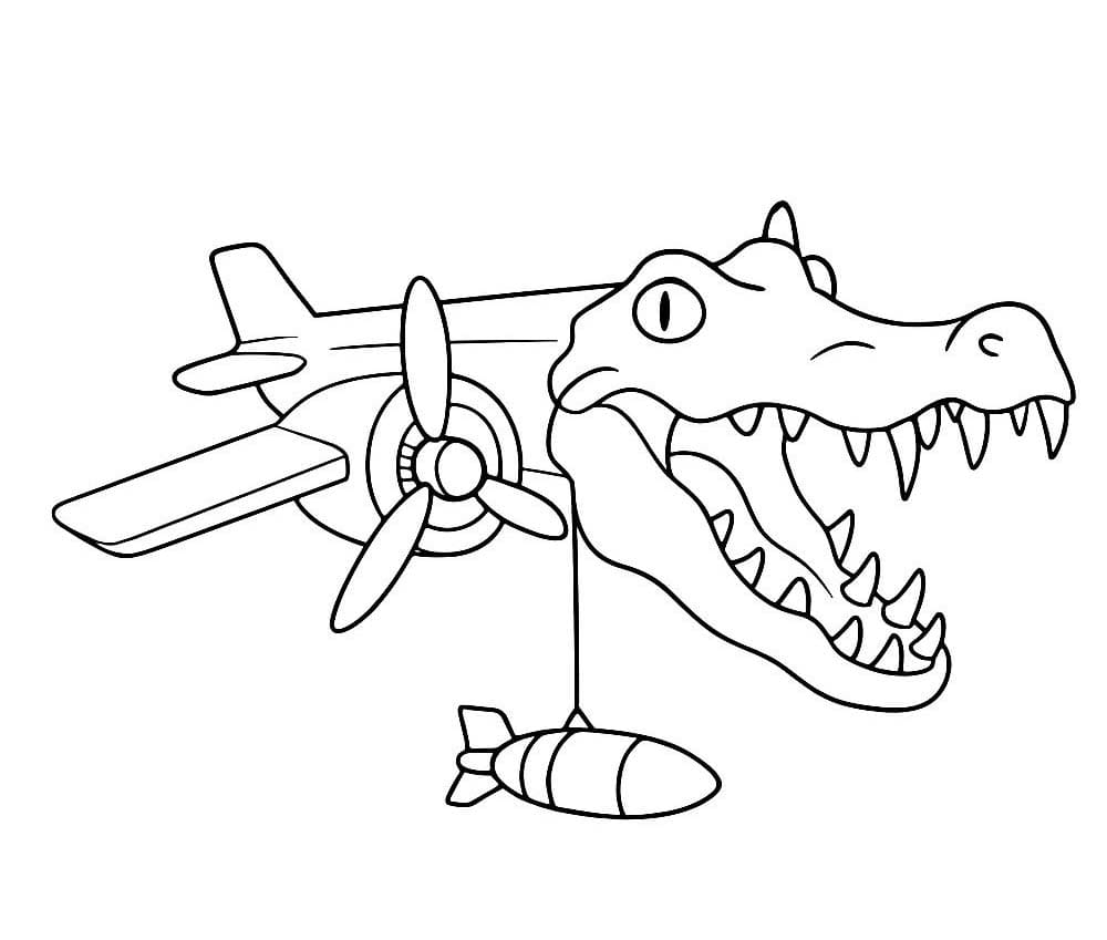 Tekenen Bombardiro Crocodillo Brainrot