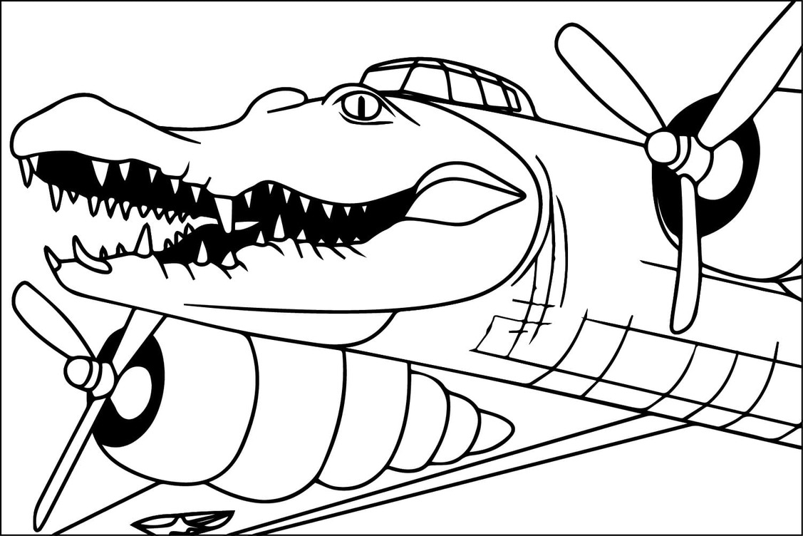 Tekenen Bombardiro Crocodillo in Brainrot