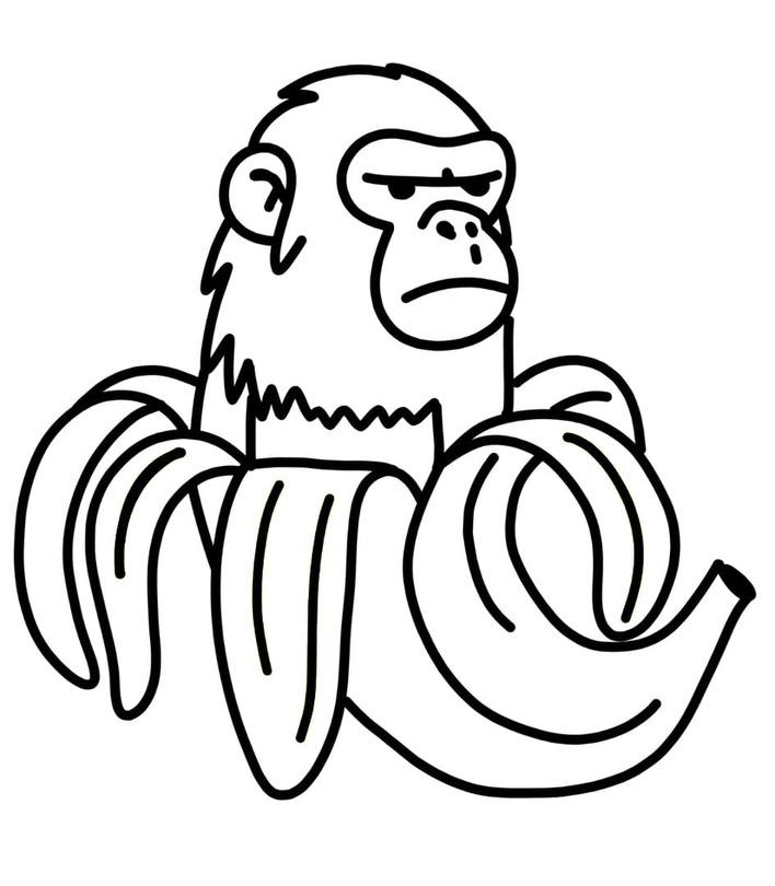 Tekenen Chimpanzini Bananini Brainrot