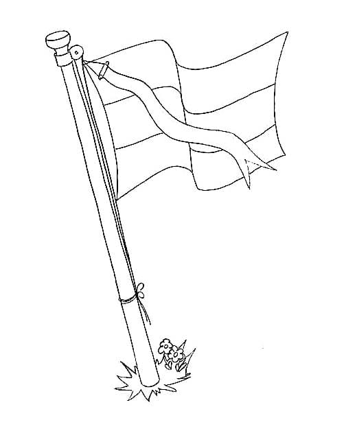 Tekenen Nederlandse Vlag afdrukbaar