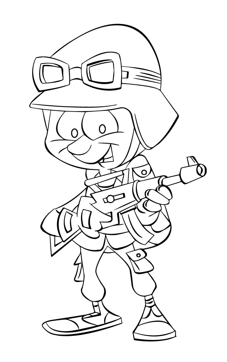 Tekening Militair printbaar