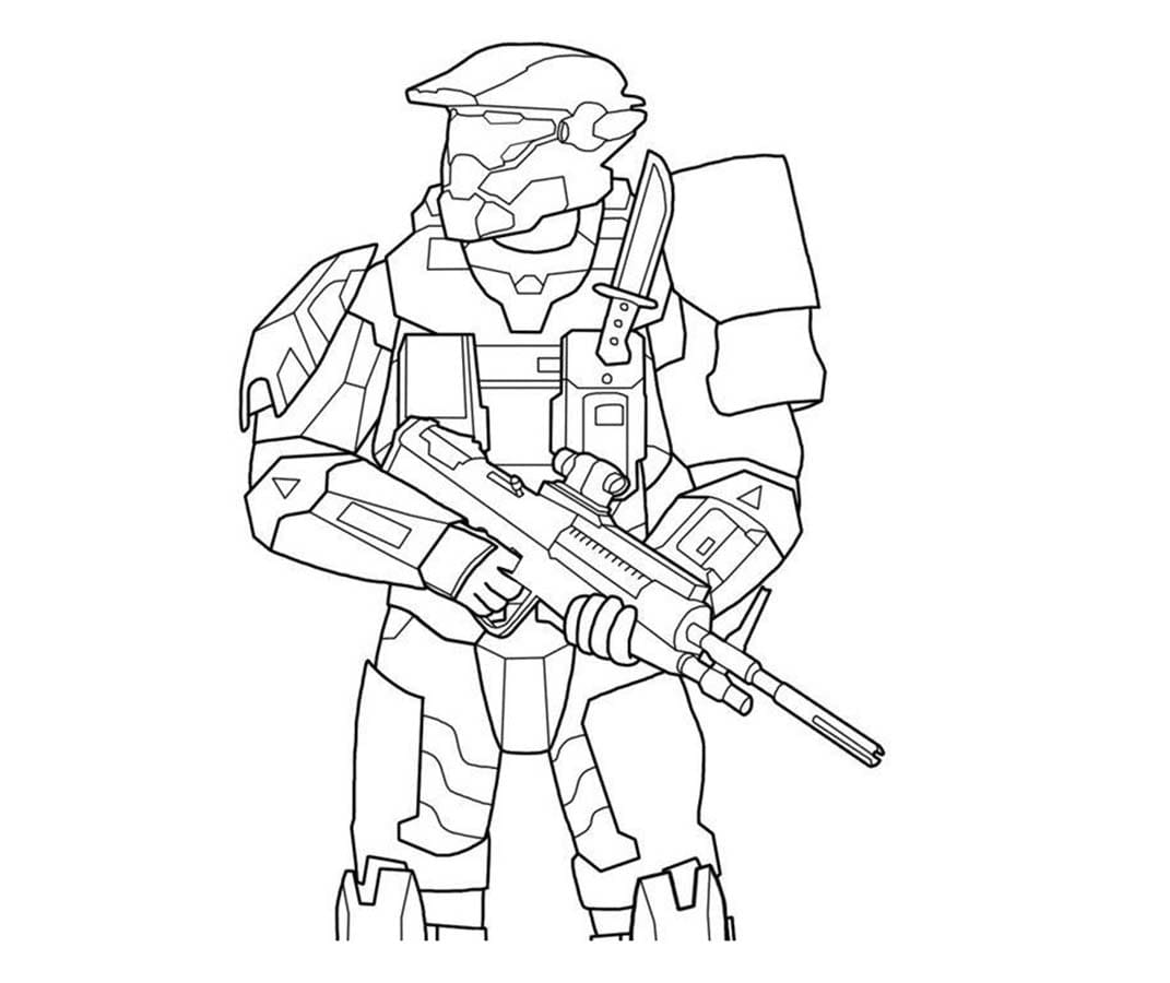 Tekening Militair simpel