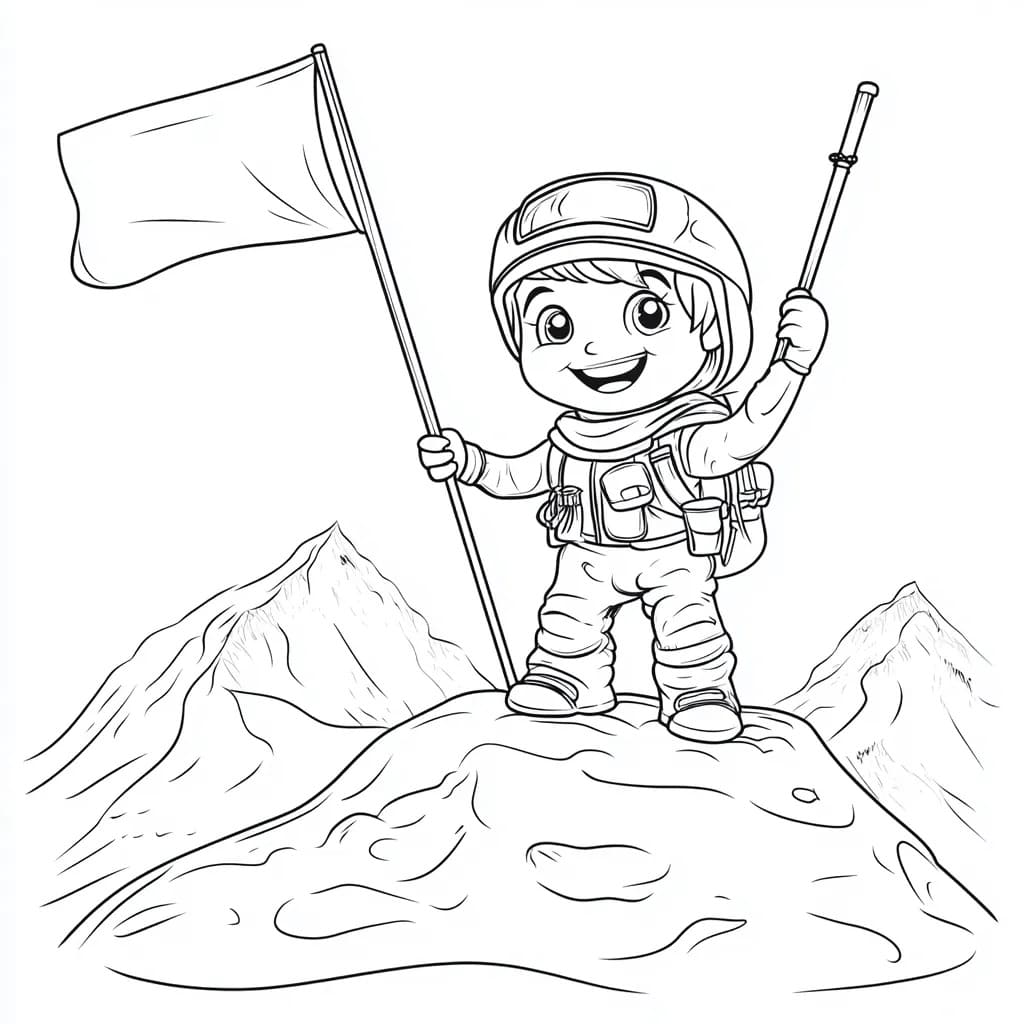 Tekening Militair simpel voor kinderen
