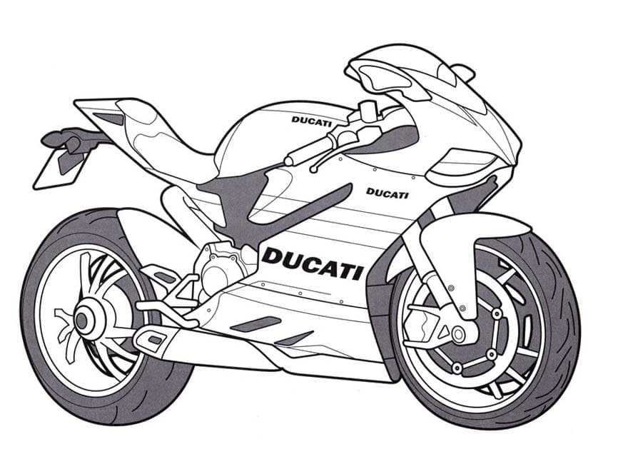 Tekening motor ducati