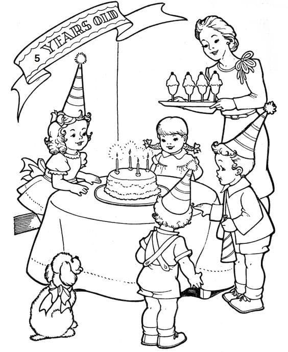 Feest Kleurplaten Kinderen Kleurplaat