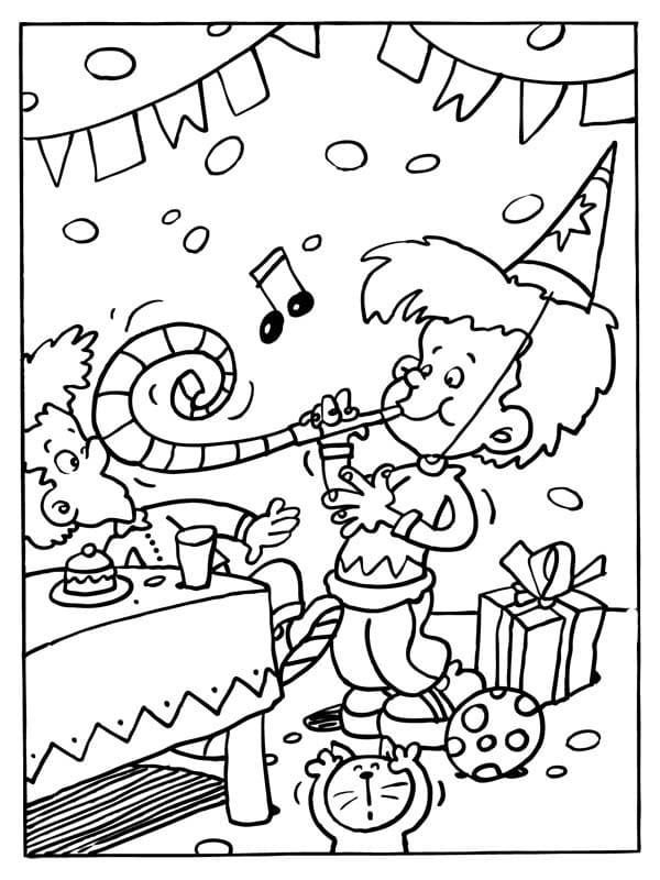 Afbeelding feest verjaardag afdrukbaar