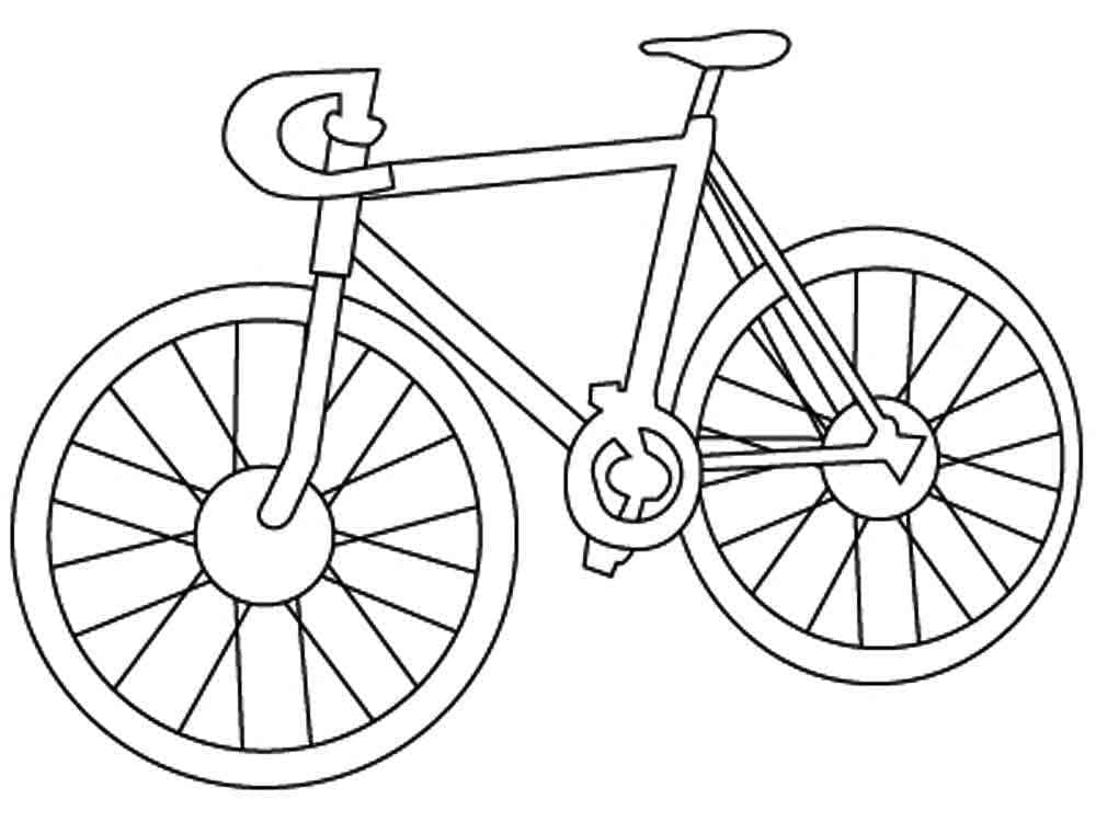 Afbeelding fietsen afdrukbaar