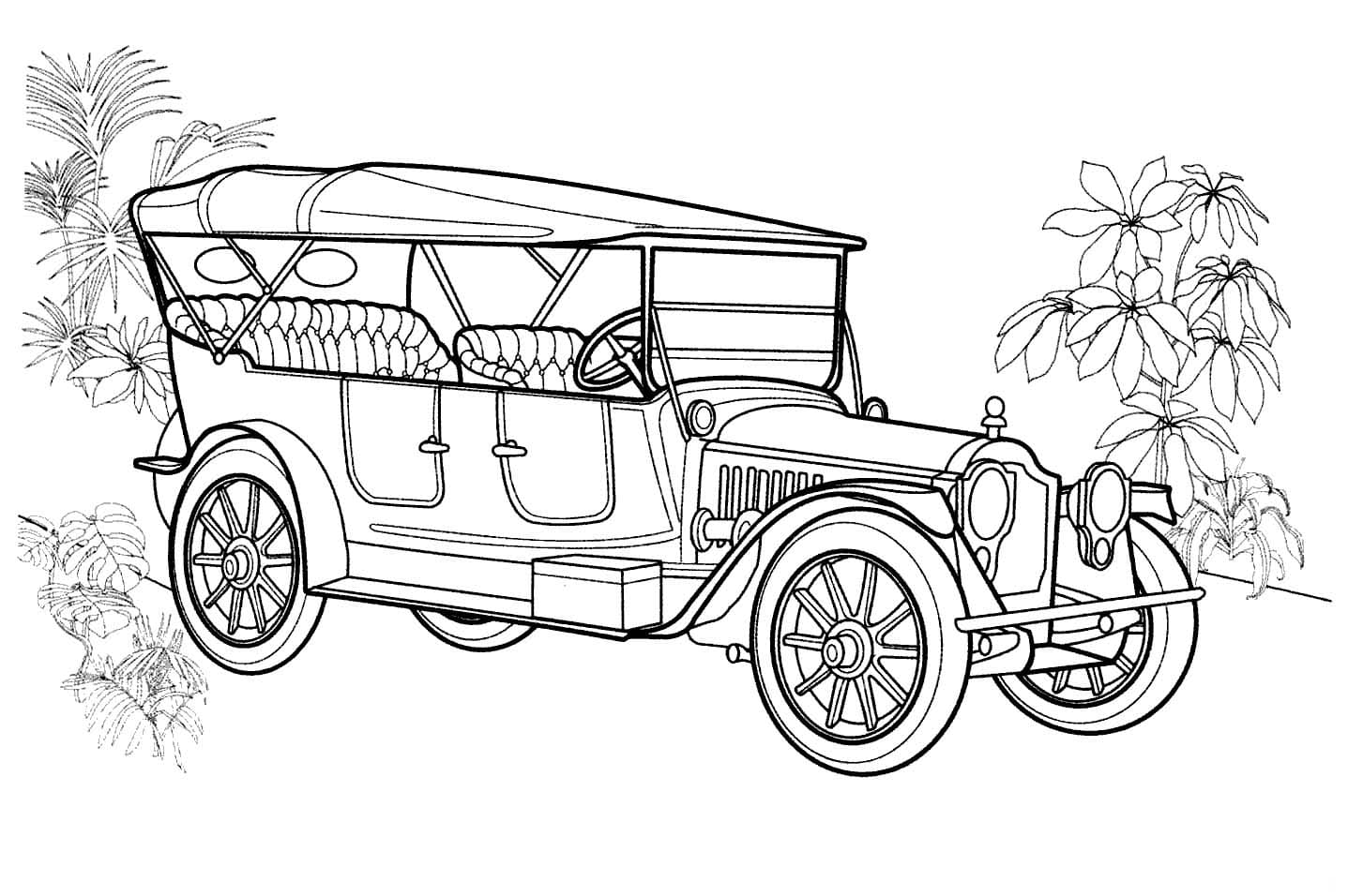Afbeelding oldtimer gratis afdrukbaar